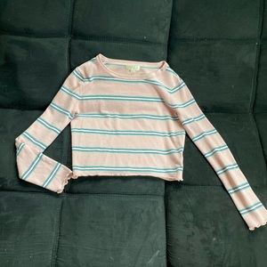 Long sleeve stripe shirt